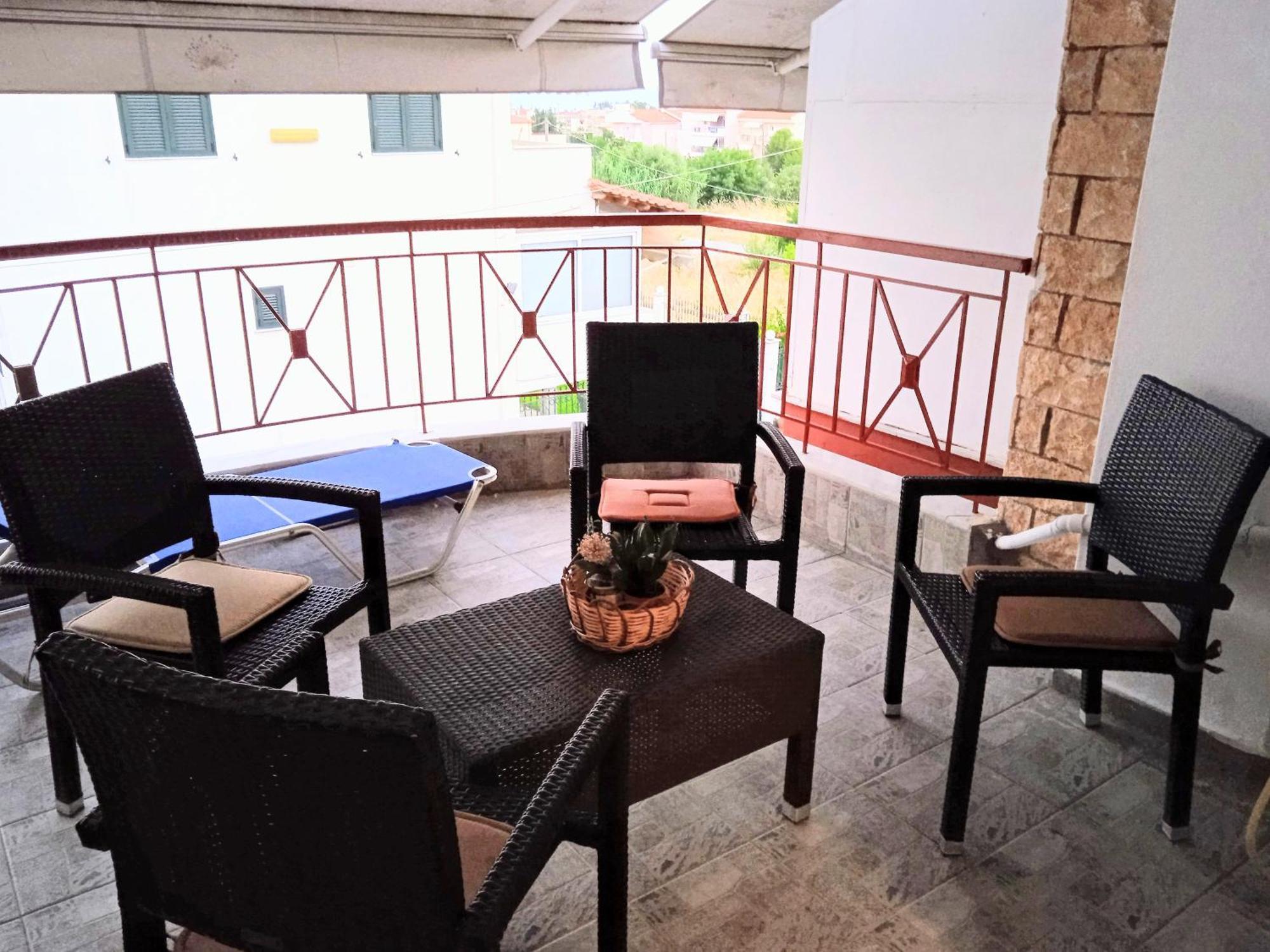 ניאה מיכאניונה Blue Moon Apartments חדר תמונה